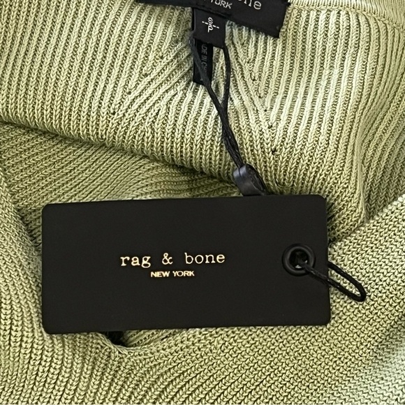 NEW WITH TAGS RAG & BONE WOMEN'S  AMY RIBBED OVERSIZED TUNIC POLO - Picture 12 of 16
